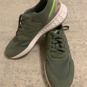 New Balance Green Camouflage Sneakers